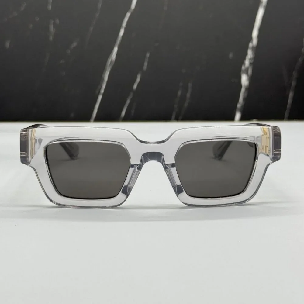 NEW BOTTEGA VENETA BV1230S 001 SUNGLASSES UNISEX CRYSTALSQUARE EYEWEAR